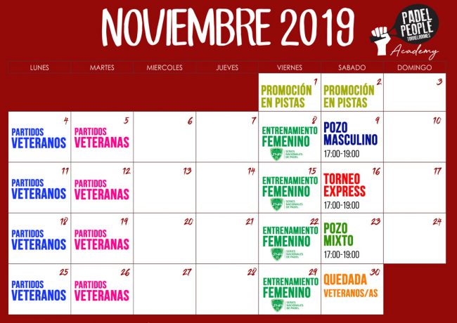AGENDA NOVIEMBRE 19 AGENDA NOVIEMBRE 19