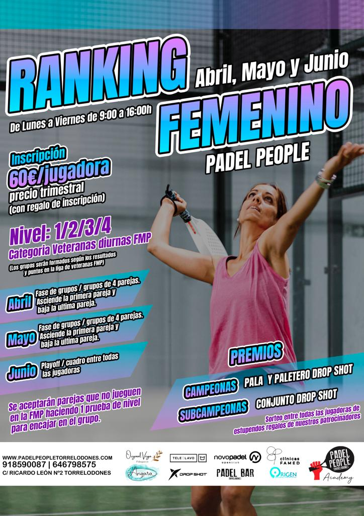 RANKING FEMENINO