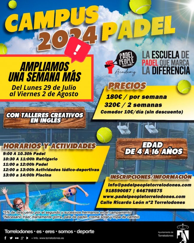 Campus ampliamos una semana mas