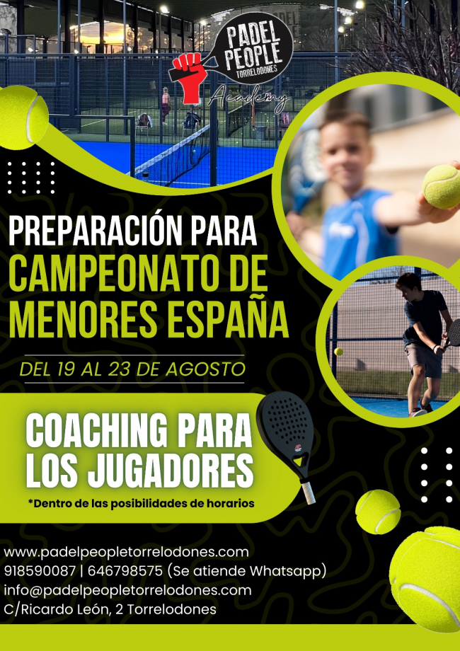 PREPARACIÓN DE MENORES CAMPEONATO DE ESPAÑA