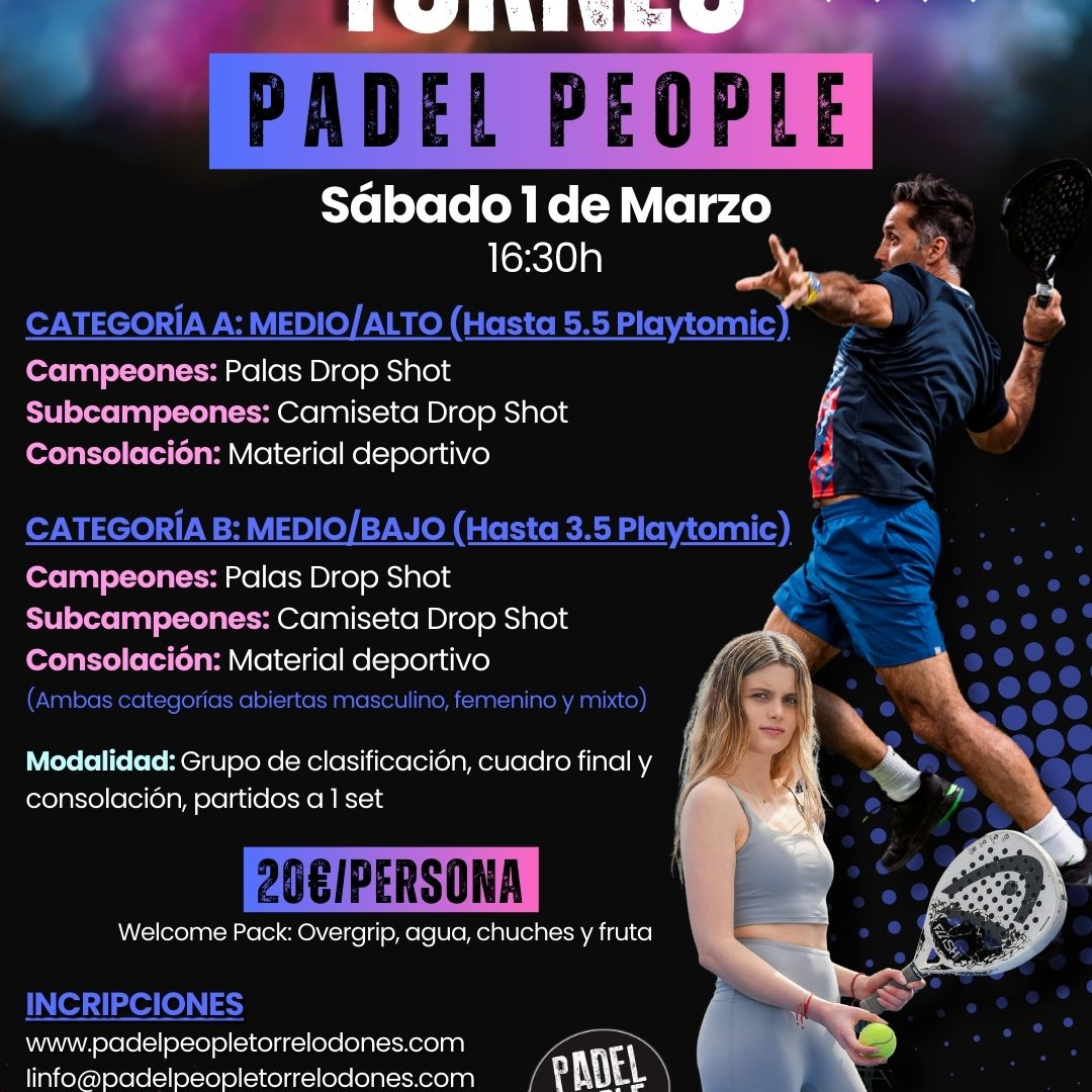 TORNEO PADEL PEOPLE 1 MARZO 25