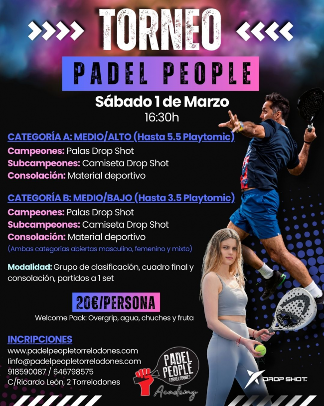 TORNEO PADEL PEOPLE 1 MARZO 25