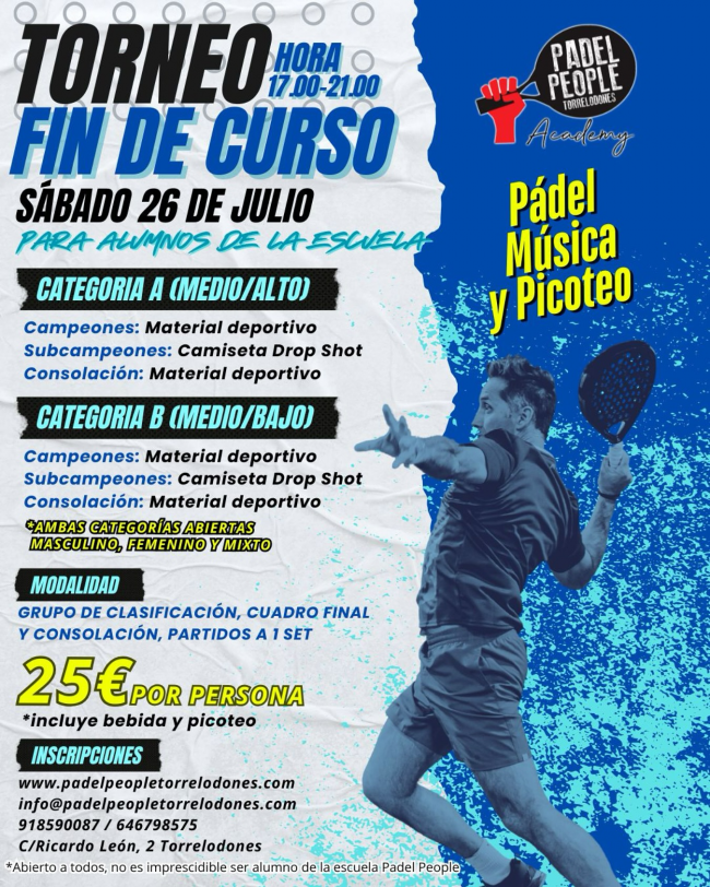 TORNEO FIN DE CURSO VERANO 25