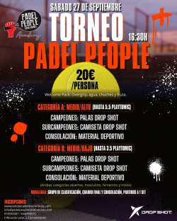 TORNEO PADEL PEOPLE 2/09/25