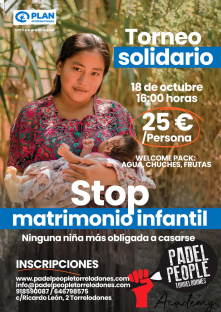 TORNEO SOLIDARIO STOP MATRIMONIO INFANTIL