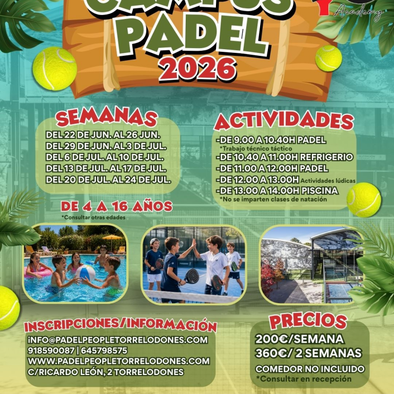 CAMPUS DE PADEL 2026