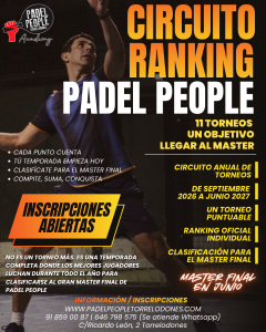 CIRCUITO RANKING PADEL PEOPLE